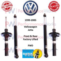 Bilstein B4 OE Replacement Front Rear Factory Lift Shock Set For 99-05 Jetta FWD